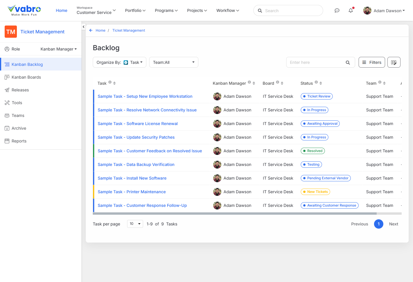 Kanban Backlog Set-Up Process