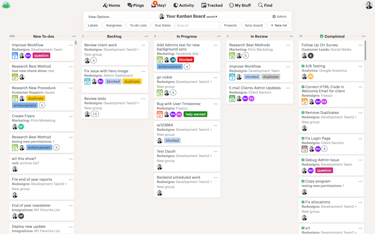 Sample Kanban Board