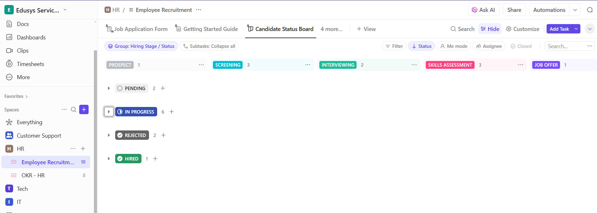 Digital Kanban Board